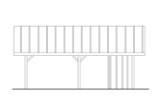 Traditional House Plan - Carport 54758 - Right Exterior