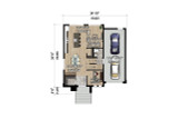 Modern House Plan - 17502 - 1st Floor Plan