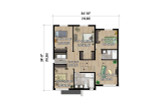 Secondary Image - Modern House Plan - 17502 - 2nd Floor Plan