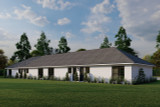 Farmhouse House Plan - Avondale Arms 15913 - Rear Exterior