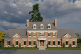 Colonial House Plan - Belvadere Court 98724 - Front Exterior