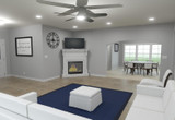 Traditional House Plan - 72822 - Family Room