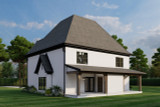 European House Plan - Manchester Court 71726 - Rear Exterior