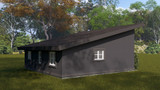 Contemporary House Plan - Martin ADU 22842 - Left Exterior