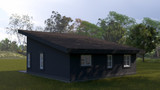 Contemporary House Plan - Martin ADU 22842 - Rear Exterior
