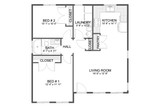 Contemporary House Plan - Martin ADU 22842 - 1st Floor Plan