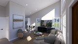 Contemporary House Plan - Martin ADU 22842 - Living Room