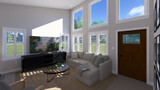 Contemporary House Plan - Martin ADU 22842 - Living Room