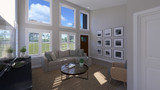 Contemporary House Plan - Martin ADU 22842 - Living Room