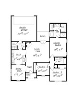 Traditional House Plan - 14259 - 1st Floor Plan