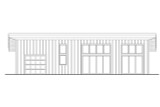 Contemporary House Plan - 67092 - Rear Exterior