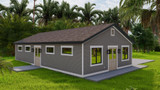 Traditional House Plan - Hinrichs Garage 76793 - Rear Exterior
