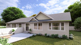 Craftsman House Plan - Lola Twin Home 69953 - Rear Exterior