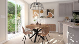 Craftsman House Plan - Lola Twin Home 69953 - Dining Room