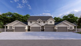 Craftsman House Plan - Huelva 4 Plex 10059 - Front Exterior
