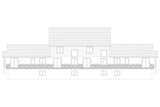 Craftsman House Plan - Huelva 4 Plex 10059 - Rear Exterior