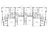 Craftsman House Plan - Huelva 4 Plex 10059 - 1st Floor Plan