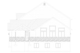 Craftsman House Plan - Jaen 4 Plex 11686 - Right Exterior