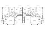Craftsman House Plan - Jaen 4 Plex 11686 - 1st Floor Plan