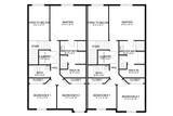 Craftsman House Plan - Jaen 4 Plex 11686 - 2nd Floor Plan