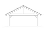 Traditional House Plan - Carport 31065 - Rear Exterior