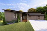 Contemporary House Plan - Maricopa 34114 - Front Exterior