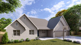 Colonial House Plan - Whitney 59630 - Front Exterior
