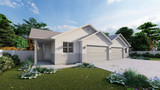 Craftsman House Plan - Auburn Duplex 93823 - Front Exterior