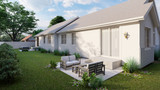 Craftsman House Plan - Auburn Duplex 93823 - Rear Exterior