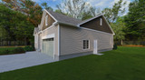 Craftsman House Plan - The Bluebell 46068 - Right Exterior