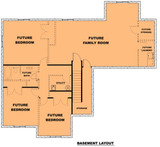 Craftsman House Plan - The Bluebell 46068 - Basement Floor Plan