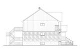 Farmhouse House Plan - 44875 - Left Exterior