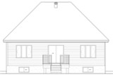 Secondary Image - Country House Plan - 51046 - Rear Exterior