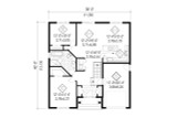 Country House Plan - 51046 - 1st Floor Plan