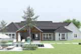 Secondary Image - Farmhouse House Plan - Vida 28412 - Rear Exterior