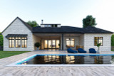 Craftsman House Plan - Comm 95062 - Rear Exterior