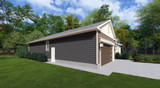 Craftsman House Plan - The Orchard 56866 - Left Exterior