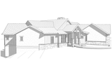 Lodge Style House Plan - Wolf Mountain 98849 - Left Exterior