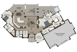 Lodge Style House Plan - Wolf Mountain 98849 - 1st Floor Plan