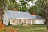 Secondary Image - Farmhouse House Plan - 60246 - Rear Exterior