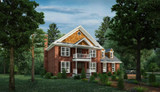 Colonial House Plan - Sandy Springs 51234 - Front Exterior