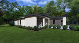 Contemporary House Plan - The Great Heart 66034 - Left Exterior