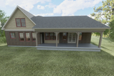 Craftsman House Plan - Willowbrook Retreat 59409 - Rear Exterior