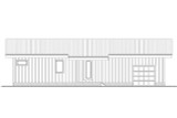 Modern House Plan - 12999 - Rear Exterior
