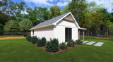 Cottage House Plan - The Hideaway 97180 - Left Exterior