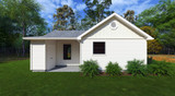 Cottage House Plan - The Hideaway 97180 - Rear Exterior