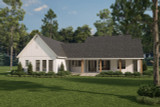 Farmhouse House Plan - Twin Meadows 65422 - Rear Exterior