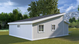 Modern House Plan - Buckner ADU 58645 - Rear Exterior