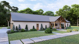 Ranch House Plan - Cassidy-4 46758 - Rear Exterior