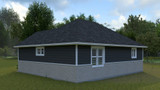 Cottage House Plan - Thatcher ADU 34820 - Rear Exterior